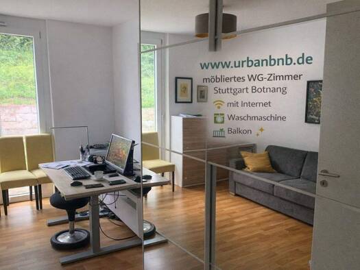Studio zur Miete Wohnen auf Zeit 680 € 1 Zimmer 38 m² frei ab 30.04.2026 Beethovenstraße 0 Botnang Stuttgart 70195