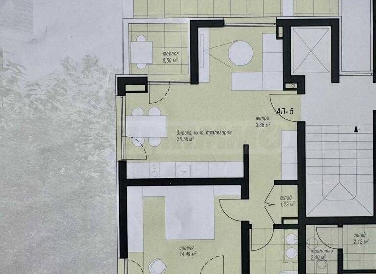 Studio zum Kauf 224.731 € 2 Zimmer 85,3 m² Sofia