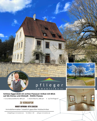 Schloss zum Kauf provisionsfrei 9 Zimmer 298 m² 881 m² Grundstück Hacklberg Passau 94034