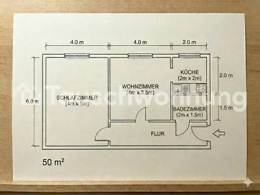 Wohnung zur Miete Tauschwohnung 600 € 2 Zimmer 50 m² 3. Geschoss Friedrichshain Berlin 10249