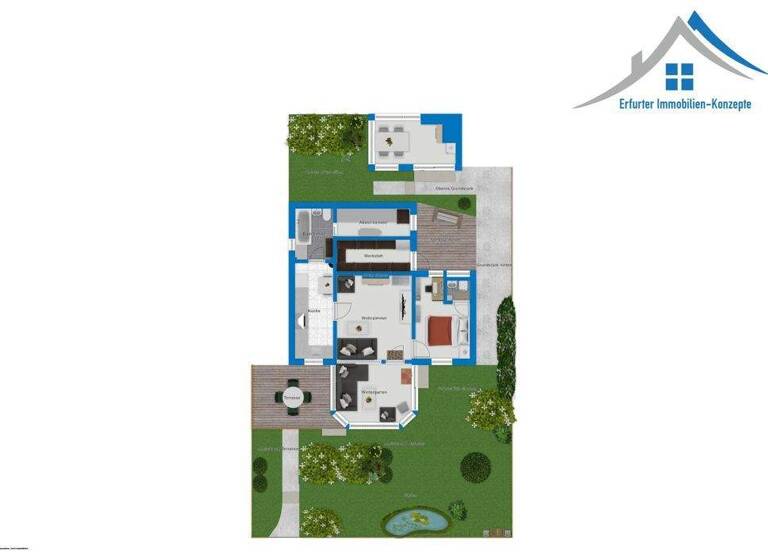 Haus zum Kauf 35.000 € 2 Zimmer 45 m² 382 m² Grundstück Mosbach Wutha-Farnroda / Mosbach 99848