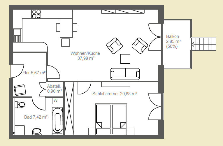 Wohnung zum Kauf 299.000 € 2 Zimmer 75,5 m²<br/>Wohnfläche EG<br/>Geschoss ab sofort<br/>Verfügbarkeit Pölnitzweg 126 Buch Berlin 13125