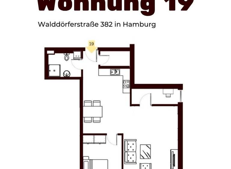 Wohnung zur Miete - Erstbezug 1.683 € 2,5 Zimmer 69,2 m² 3. Geschoss frei ab 01.06.2026 Tonndorf Hamburg 22047