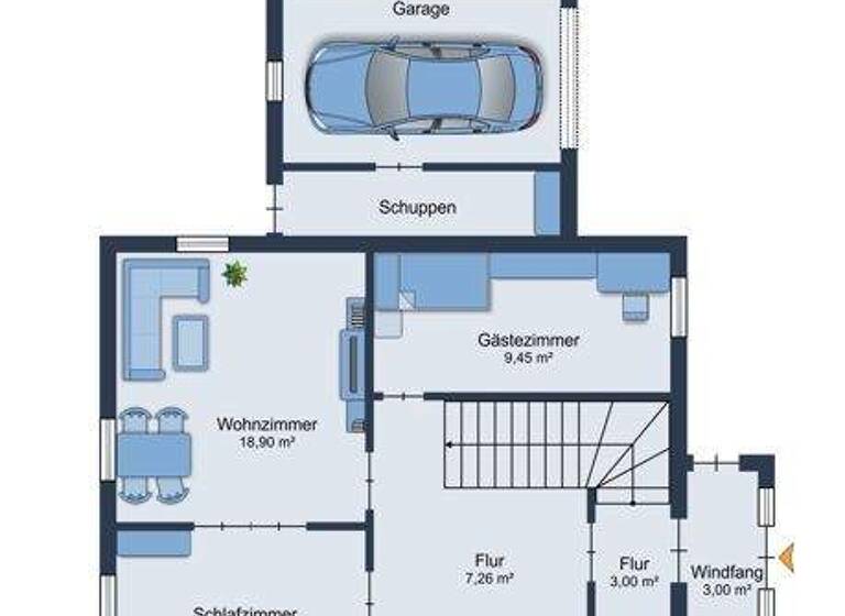 Reihenendhaus zum Kauf 220.000 € 6 Zimmer 122 m² 381 m² Grundstück Barthe Str. 128 Siedlung Barth 18356