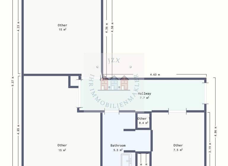 Wohnung zur Miete 286 € 2 Zimmer 52 m² Straße des Aufbaus 1A Thräna Borna / Thräna 04552