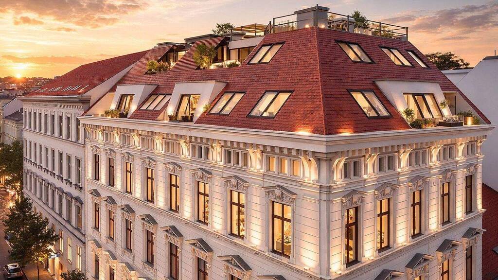 Penthouse zum Kauf - Erstbezug provisionsfrei 2.150.000 € 5 Zimmer 166,1 m² 6. Geschoss Hermanngasse Wien 1070