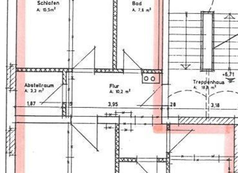 Wohnung zur Miete 430 € 3 Zimmer 78,7 m² 3. Geschoss frei ab sofort Chopinstraße 35 Kappel Chemnitz 09119