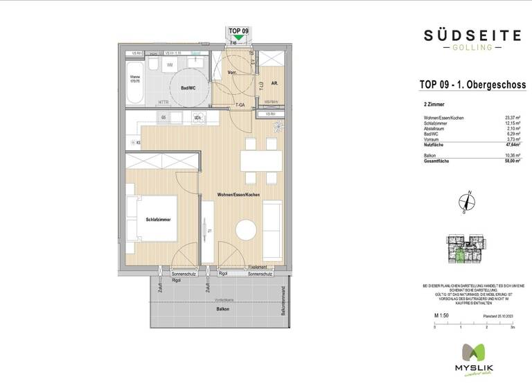 Wohnung zum Kauf - Erstbezug provisionsfrei 334.800 € 2 Zimmer 47,6 m² Golling an der Salzach 5440
