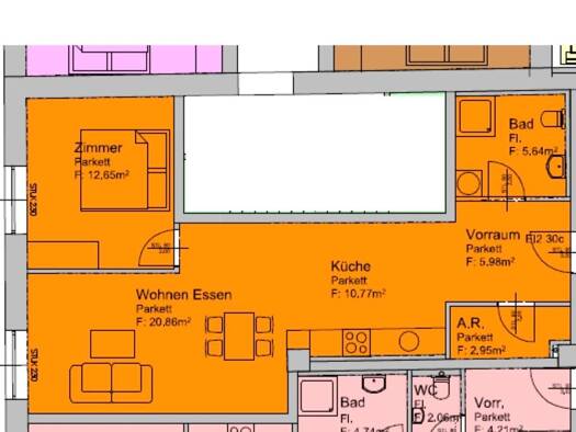 Wohnung zur Miete 547 € 2 Zimmer 58,9 m² 1. Geschoss frei ab 01.01.2027 Eggenberg Graz 8020