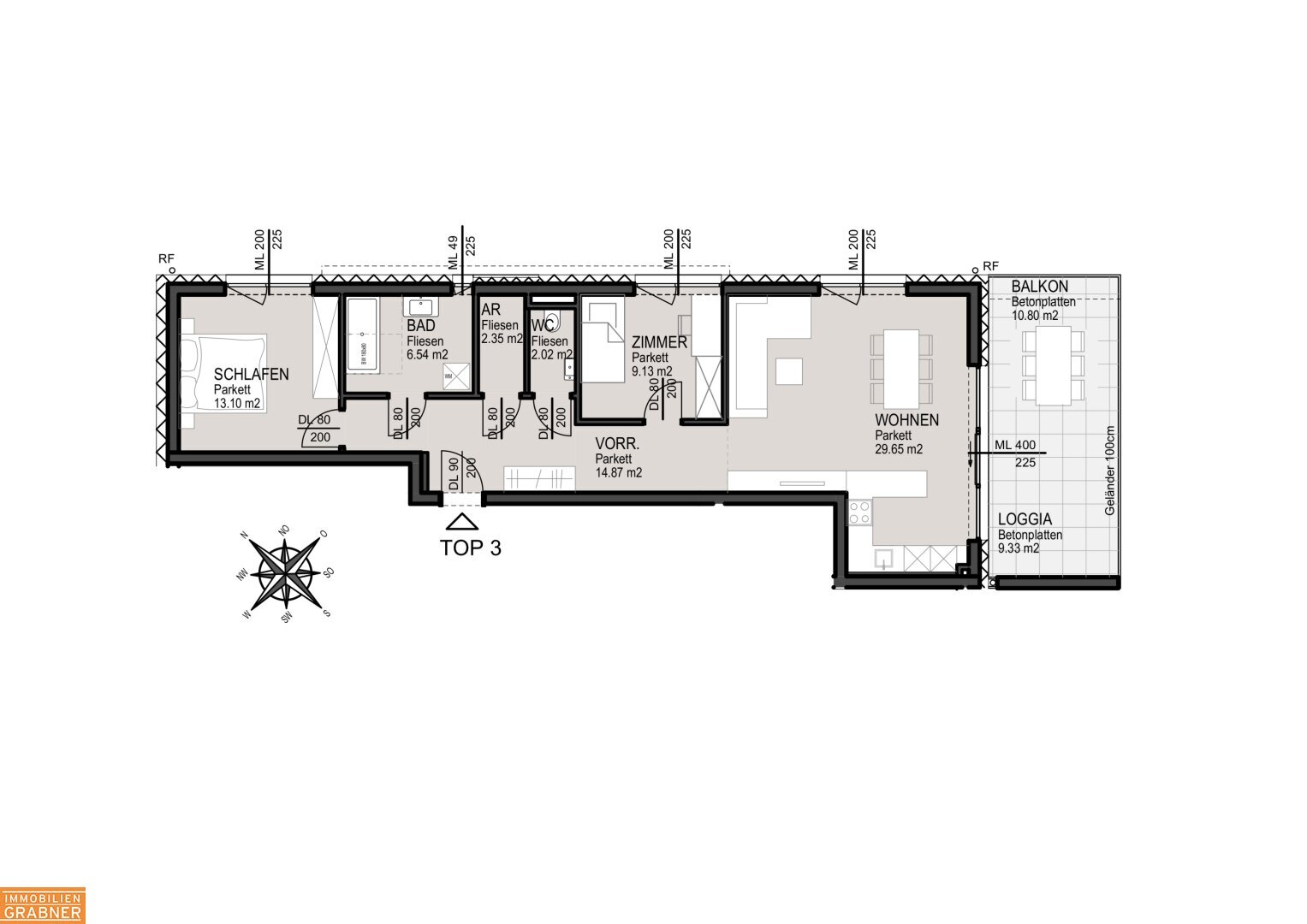 Wohnung zum Kauf 553.700 € 3,5 Zimmer 78 m²<br/>Wohnfläche 1.<br/>Geschoss Altmünster 4813