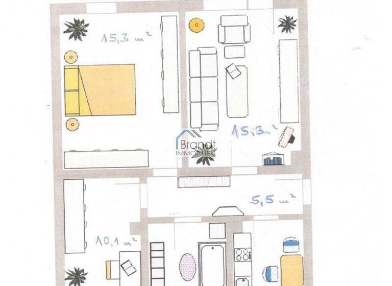 Wohnung zum Kauf 56.000 € 3 Zimmer 62 m² 1. Geschoss Creuzburg Amt Creuzburg 99831