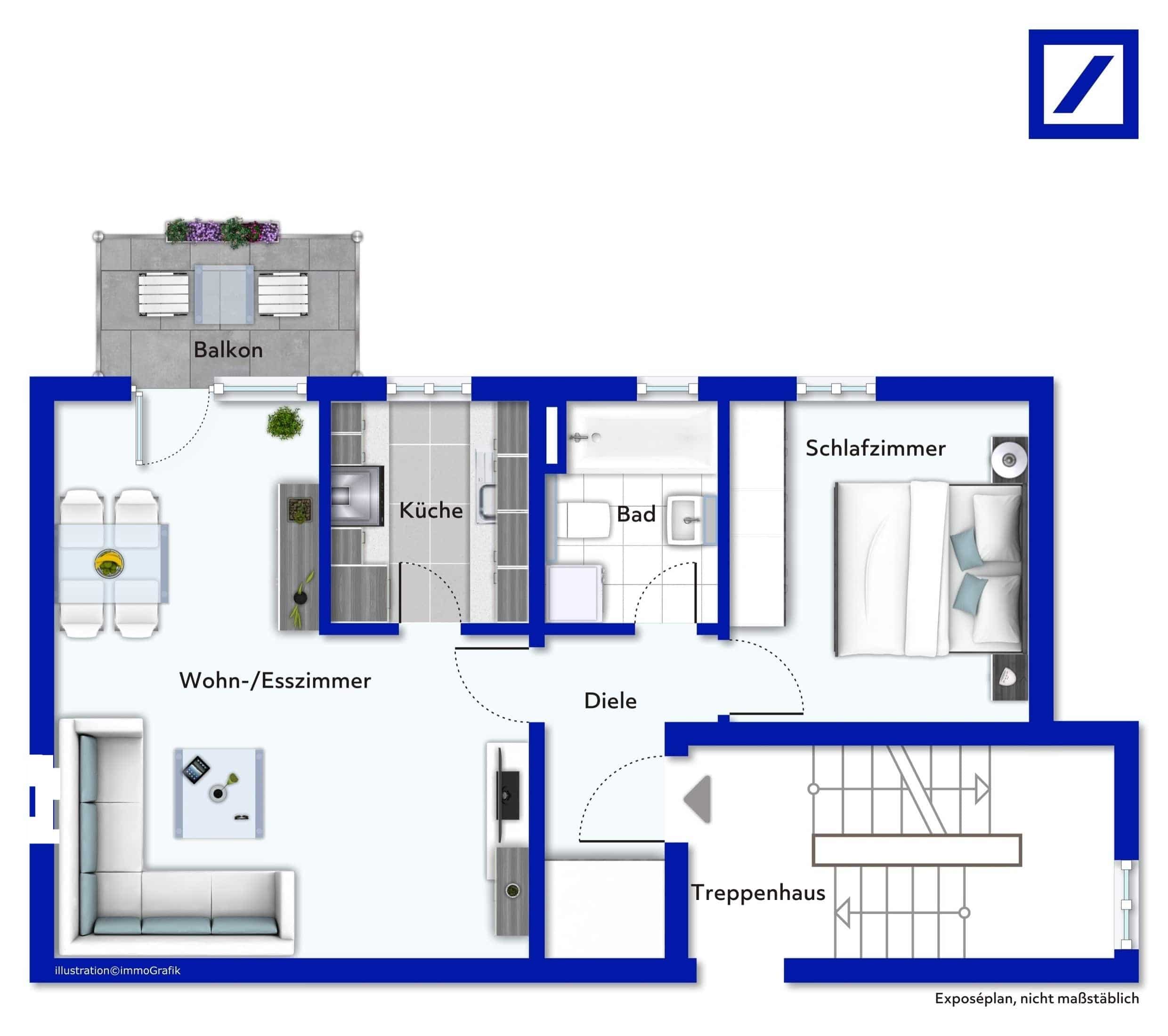 Wohnung zum Kauf 155.000 € 2 Zimmer 56,4 m²<br/>Wohnfläche 1.<br/>Geschoss Hohen Neuendorf Hohen Neuendorf 16540