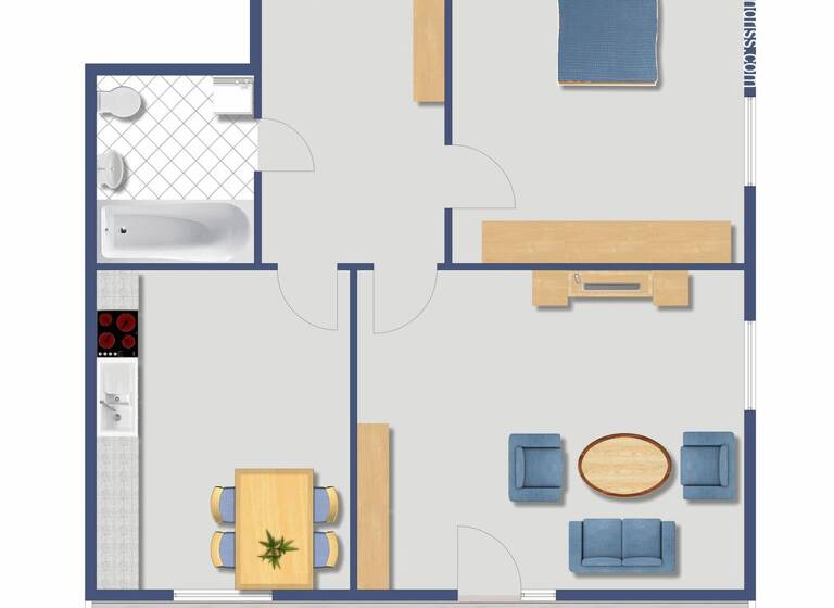 Wohnung zur Miete 1.200 € 1,5 Zimmer 73 m² frei ab sofort Laim München 80687