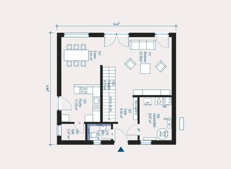 Einfamilienhaus zum Kauf 498.400 € 5 Zimmer 136,1 m² 469 m² Grundstück Sigmaringendorf 72517