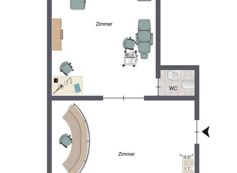 Bürofläche zur Miete 550 € 2 Zimmer Kernstadt Paderborn 33100