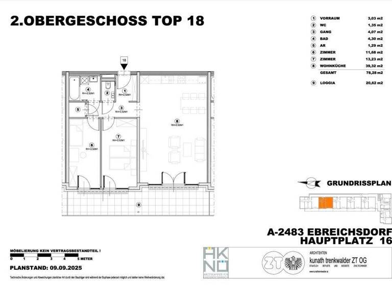 Wohnung zur Miete 1.167 € 3 Zimmer 98,9 m² Ebreichsdorf 2483