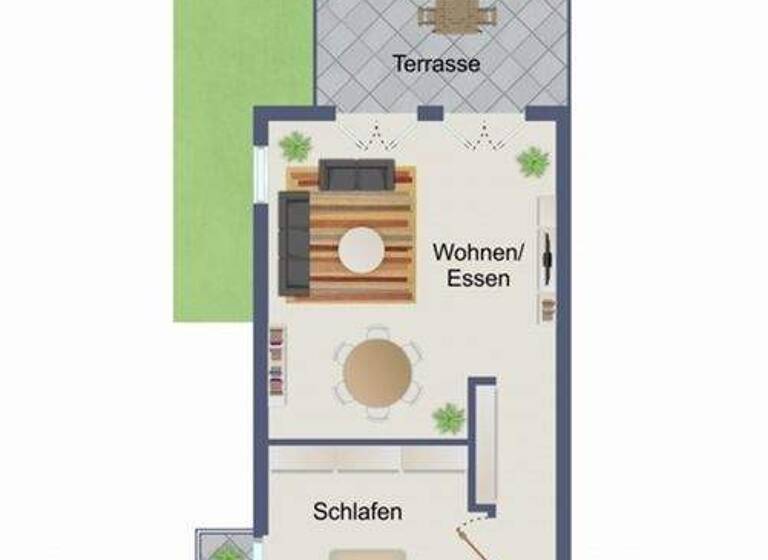 Terrassenwohnung zur Miete 825 € 2 Zimmer 75,4 m² EG frei ab sofort Am Osterbruch 23a Aplerbecker Mark Dortmund 44287