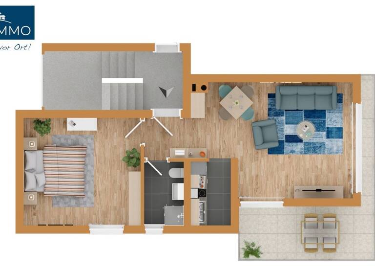 Wohnung zum Kauf 135.000 € 2 Zimmer 57 m² 1. Geschoss Birkendorf Ühlingen-Birkendorf 79777