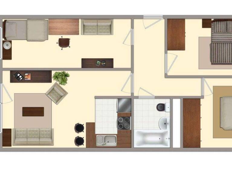 Wohnung zur Miete 373 € 4 Zimmer 70,3 m² 5. Geschoss Wolfenbütteler Straße 13 Halberstadt 38820