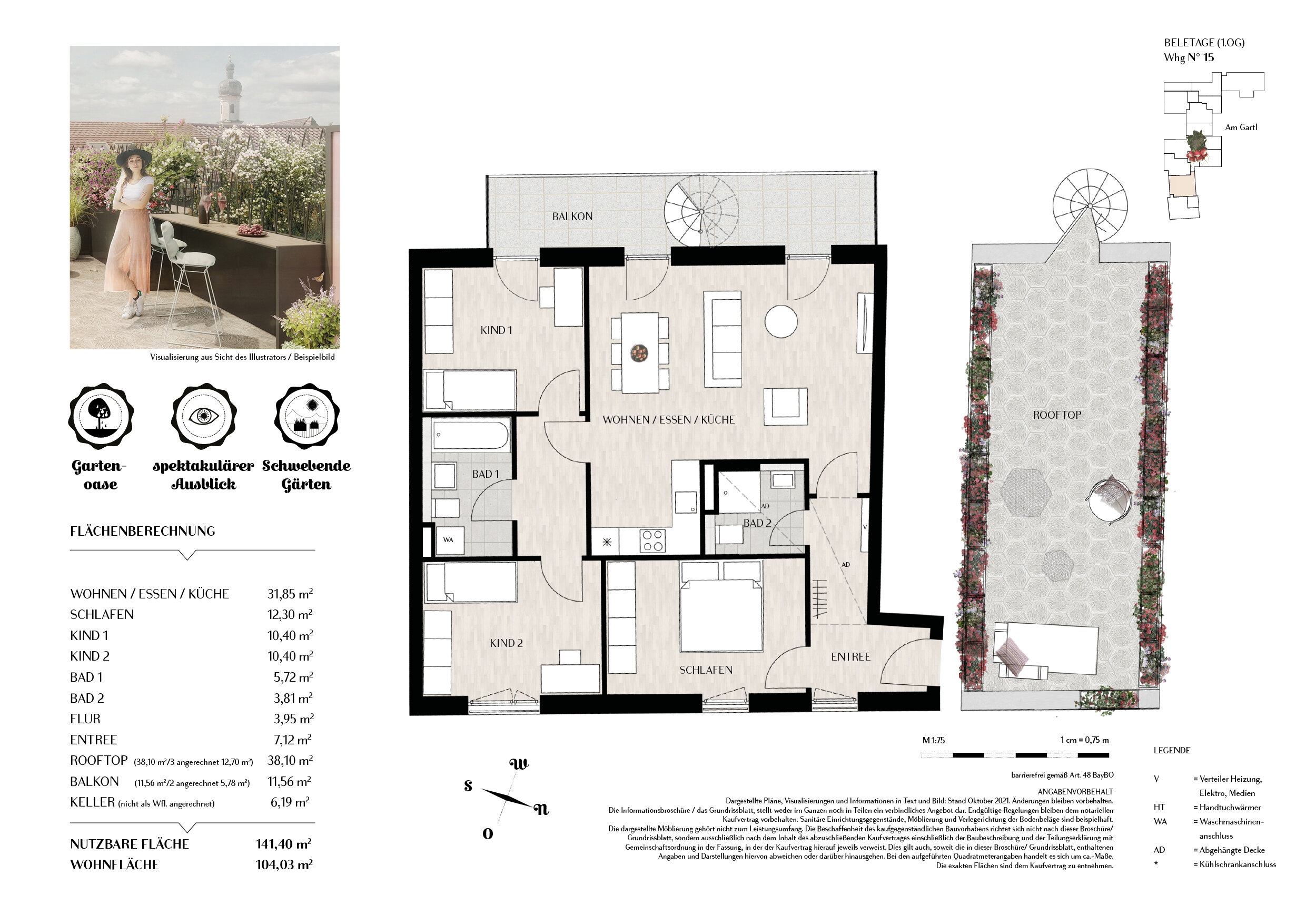 Wohnung zum Kauf provisionsfrei 999.900 € 4 Zimmer 104 m²<br/>Wohnfläche 1.<br/>Geschoss Grafing Grafing bei München 85567