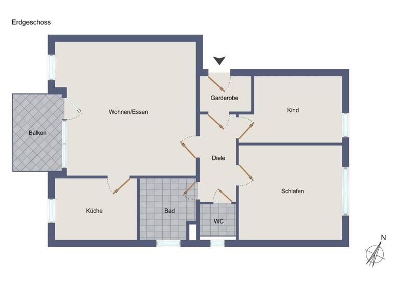 Wohnung zum Kauf 225.000 € 3 Zimmer 70 m² Pfullingen 72793