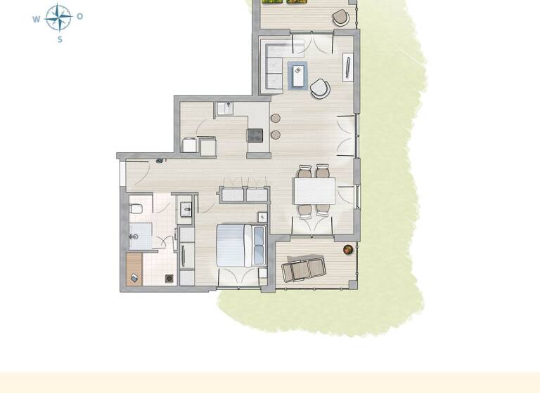 Terrassenwohnung zum Kauf provisionsfrei 817.500 € 2 Zimmer 68,8 m²<br/>Wohnfläche 1.<br/>Geschoss Zingst Zingst 18374