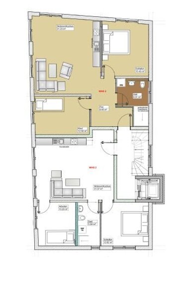 Wohnung zur Miete 1.010 € 3 Zimmer 75 m² 1. Geschoss frei ab sofort Gründauer Str. 21a Lieblos Gründau 63584