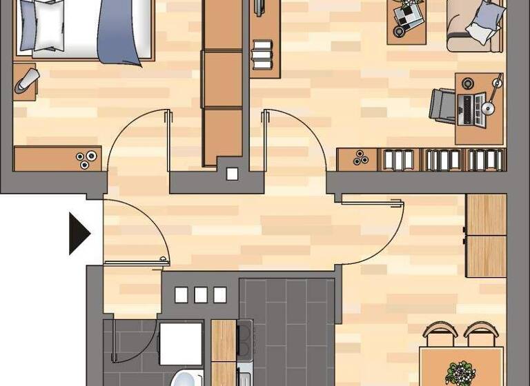 Wohnung zur Miete 459 € 2 Zimmer 51,2 m² 1. Geschoss frei ab 07.04.2026 Theodor-Heuss-Ring 153 Gaarden-Süd Kiel 24143