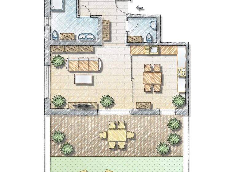 Terrassenwohnung zur Miete 1.530 € 2,5 Zimmer 97,5 m² EG frei ab 01.05.2026 Gostenhof Nürnberg 90429