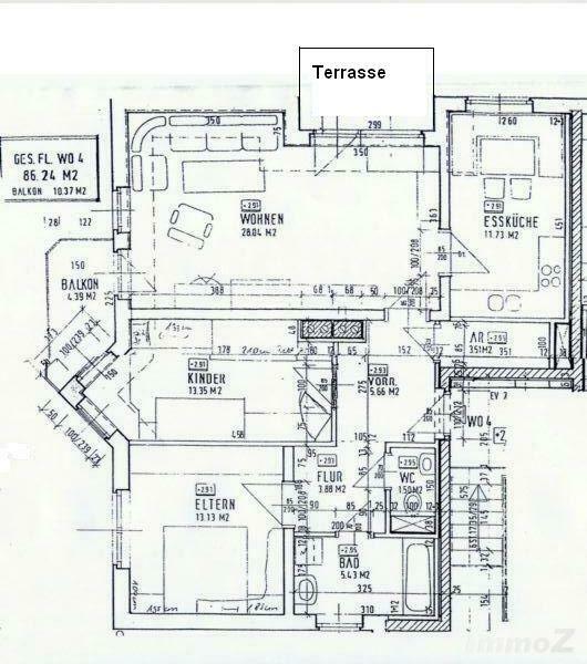 Wohnung zur Miete 840 € 3 Zimmer 88,5 m²<br/>Wohnfläche 1.<br/>Geschoss Sankt Peter Graz 8042