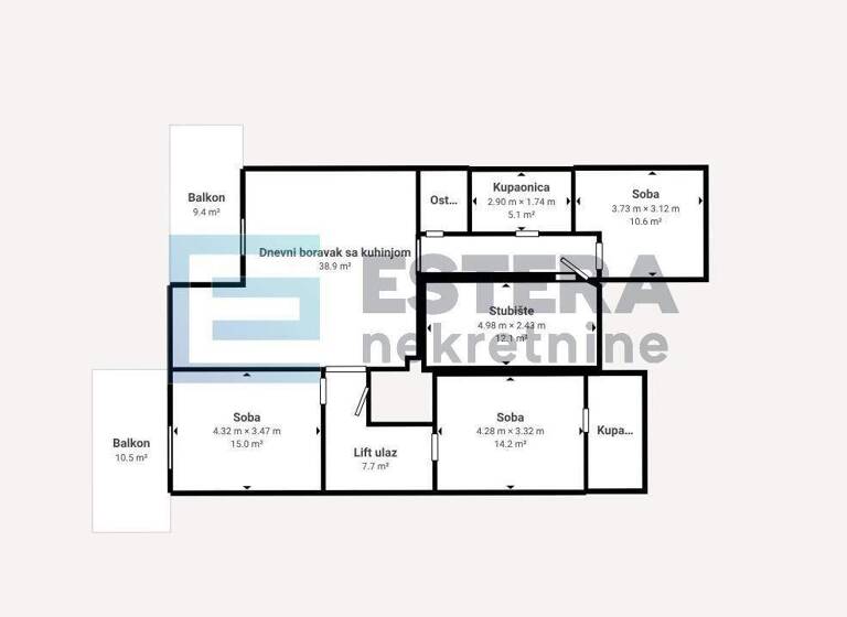 Wohnung zum Kauf 800.000 € 3 Zimmer 272 m² 2. Geschoss Sveti Filip i Jakov