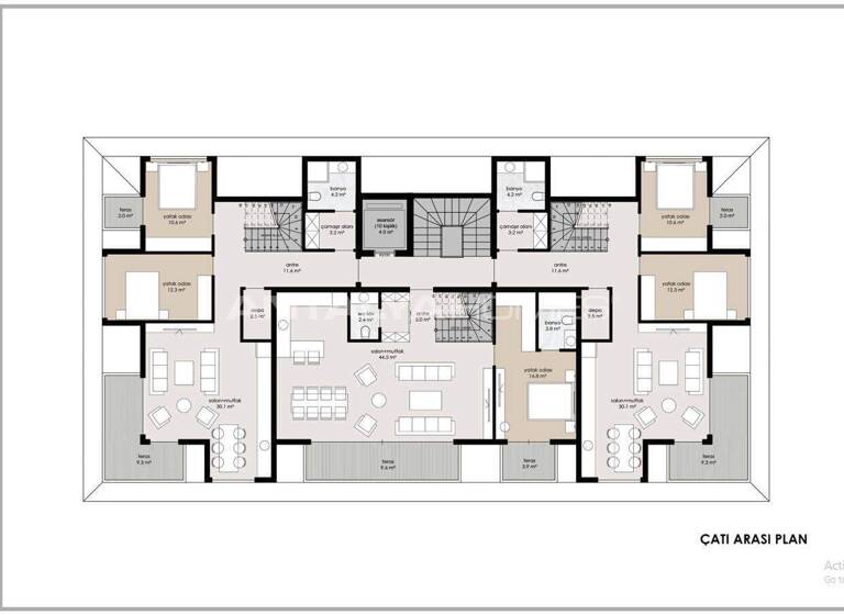 Maisonette zum Kauf 725.000 € 5 Zimmer 313 m² EG Antalya 07400