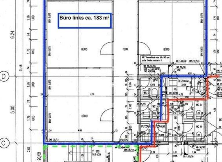 Bürogebäude zur Miete 7,50 € 183 m² Bürofläche Waiblingen 71332