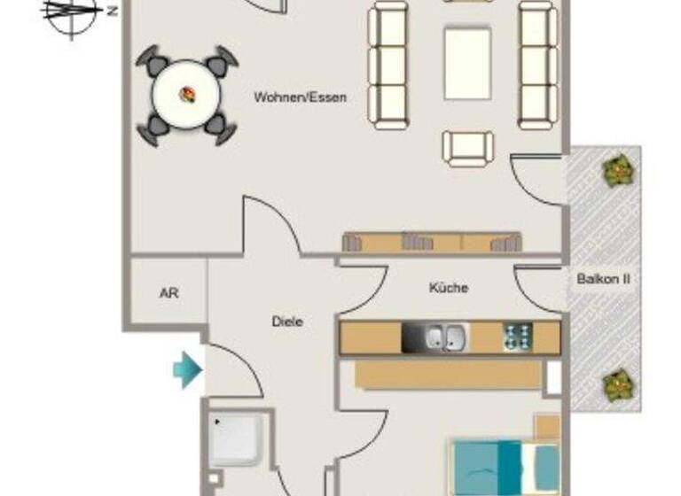 Wohnung zur Miete 774 € 2,5 Zimmer 71,7 m² 3. Geschoss frei ab 01.05.2026 Josef-Kohtes-Straße 7 Strümp Meerbusch 40670