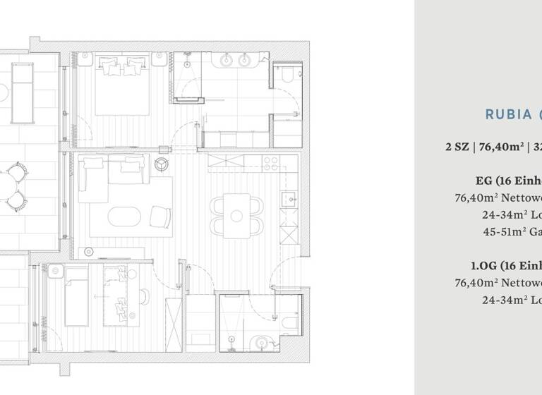 Wohnung zum Kauf - Erstbezug provisionsfrei 890.300 € 3 Zimmer 76,4 m² Petrcane 23231