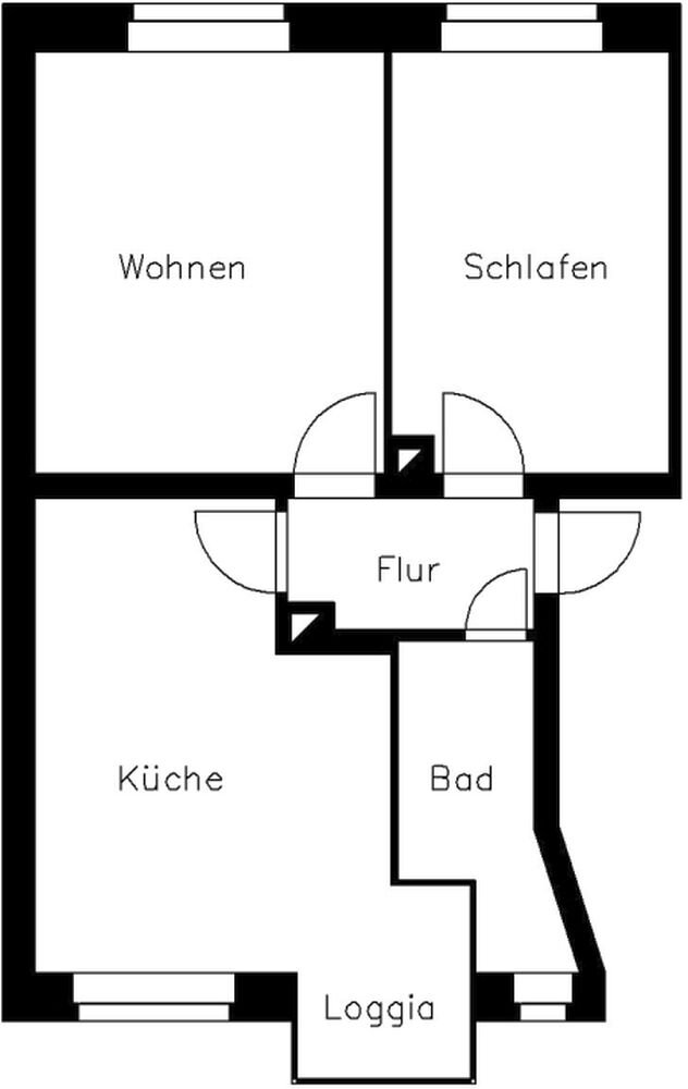 Wohnung zur Miete 248 € 2 Zimmer 56,1 m²<br/>Wohnfläche EG<br/>Geschoss Rähnisstraße 27 Hammertorvorstadt Plauen 08525