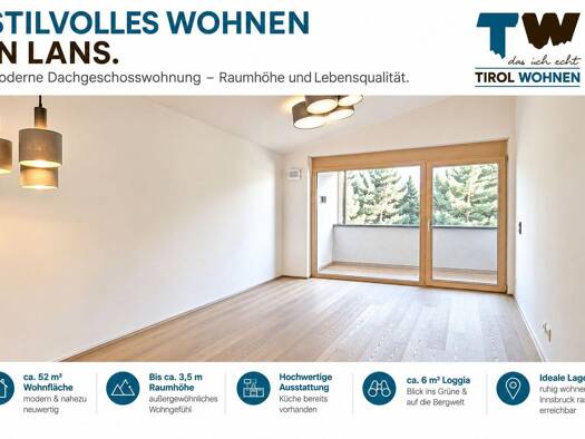 Wohnung zum Kauf 394.500 € 52 m² Lans 6072