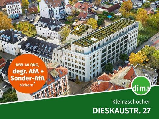 Wohnung zum Kauf - Neubau 567.736 € 3 Zimmer 107,1 m² 4. Geschoss Dieskaustraße 27 Kleinzschocher Leipzig 04229