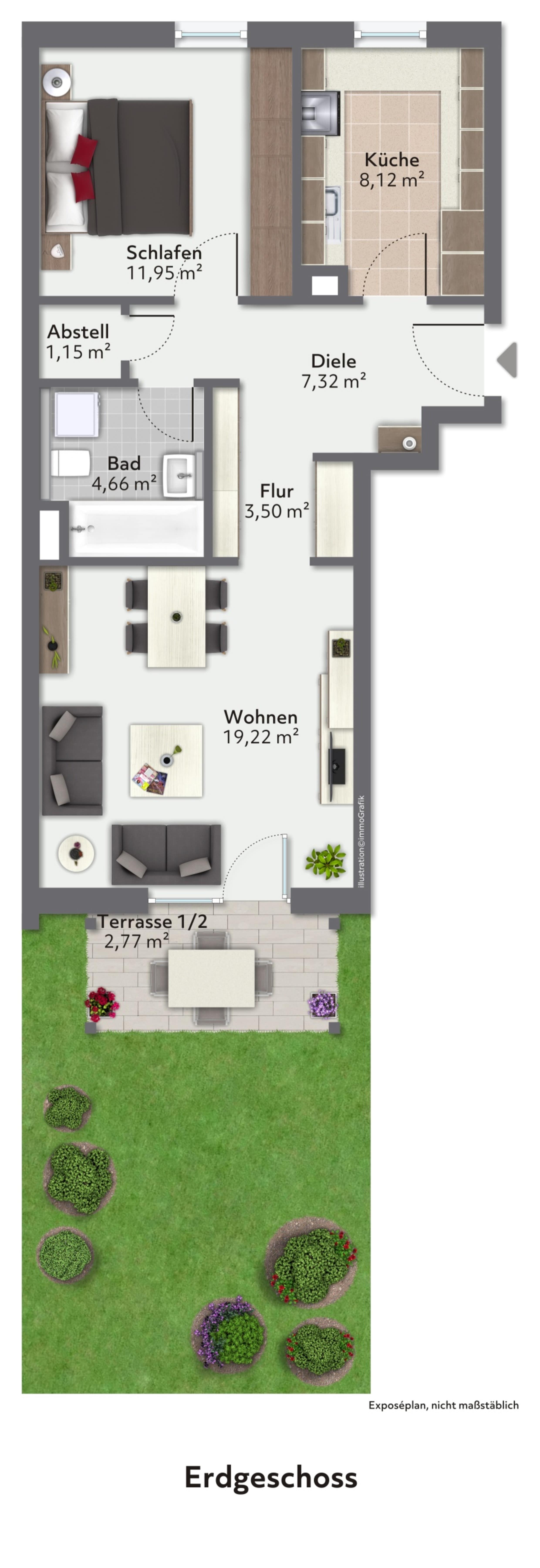 Wohnung zum Kauf 225.000 € 2 Zimmer 58,4 m²<br/>Wohnfläche St. Jobst Nürnberg 90491