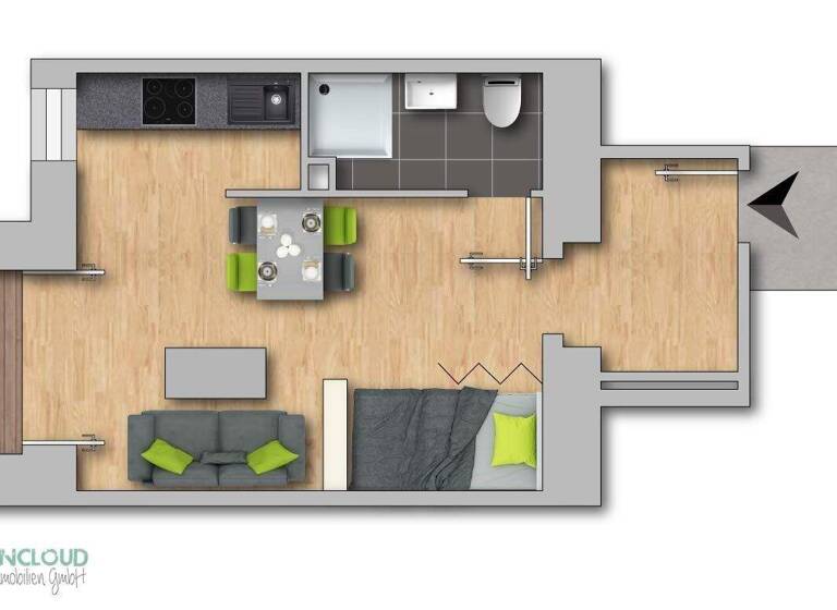 Studio zum Kauf 134.000 € 1 Zimmer 27,6 m² Wien,Favoriten 1100