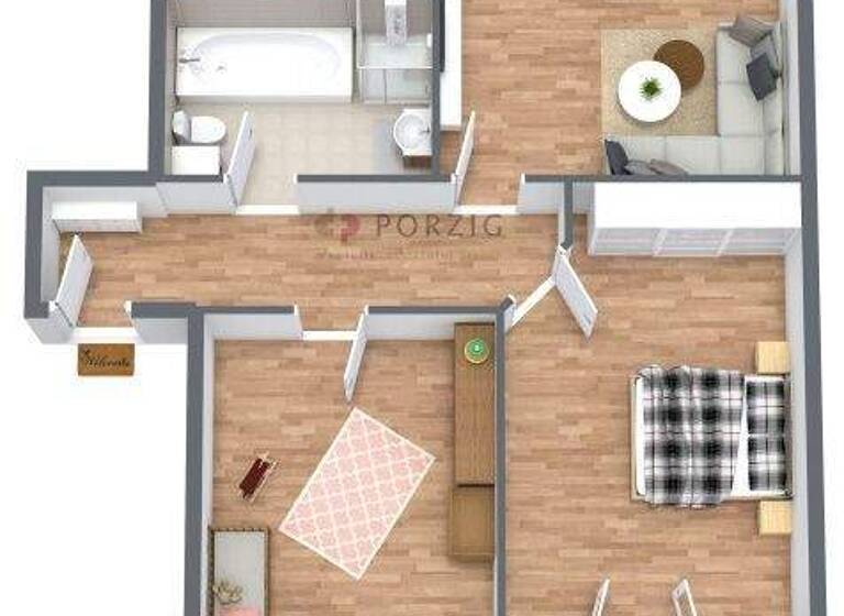 Wohnung zur Miete 420 € 3 Zimmer 68,9 m² 3. Geschoss Georgstraße 25 Limbach-Oberfrohna 09212
