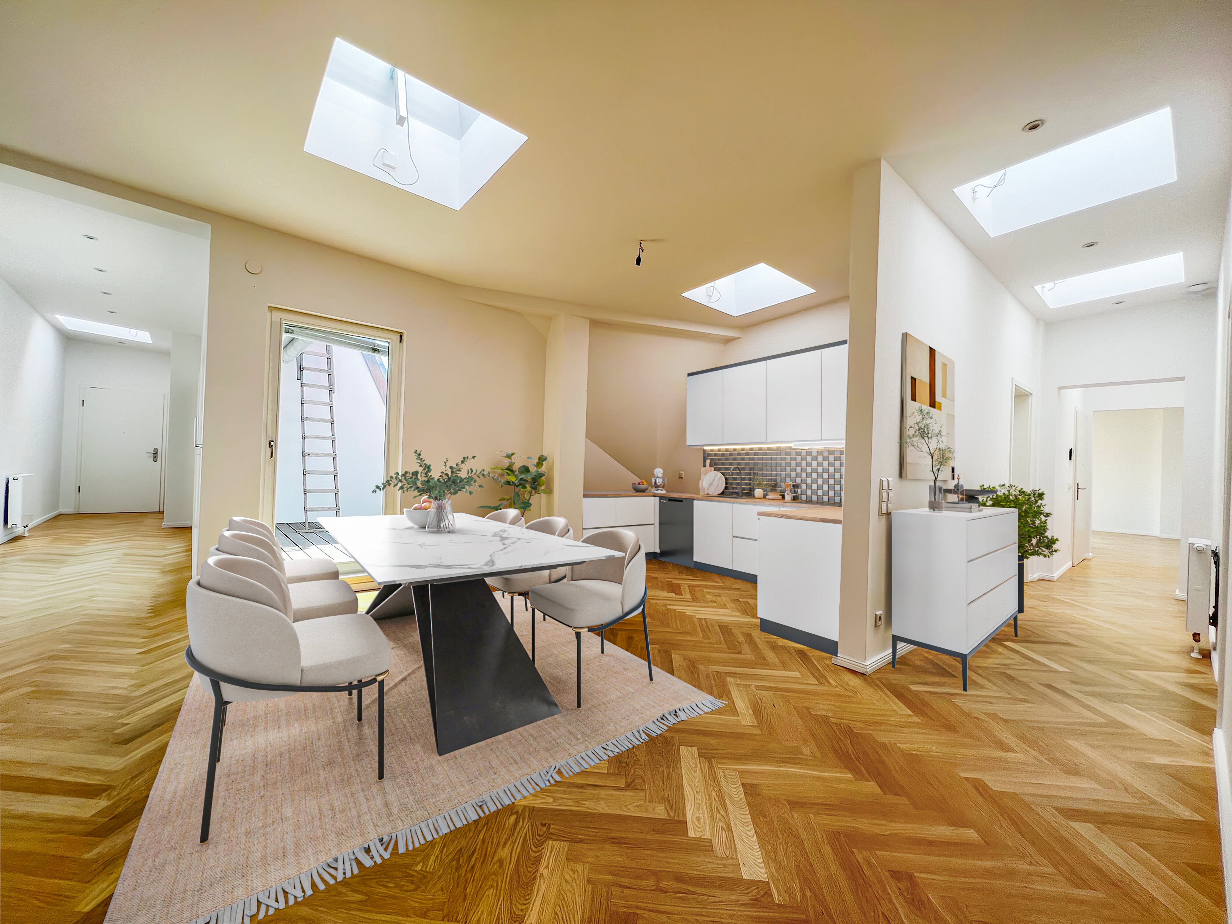 Terrassenwohnung zum Kauf 1.459.000 € 5 Zimmer 196 m²<br/>Wohnfläche 5.<br/>Geschoss ab sofort<br/>Verfügbarkeit Friedrichshain Berlin 10243