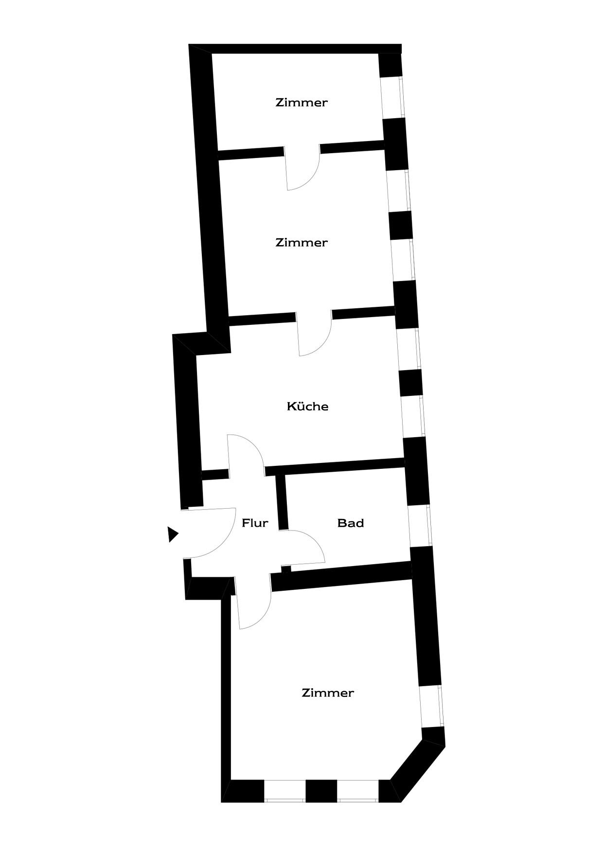 Wohnung zum Kauf 170.000 € 2,5 Zimmer 71 m²<br/>Wohnfläche EG<br/>Geschoss Andreasvorstadt Erfurt 99089