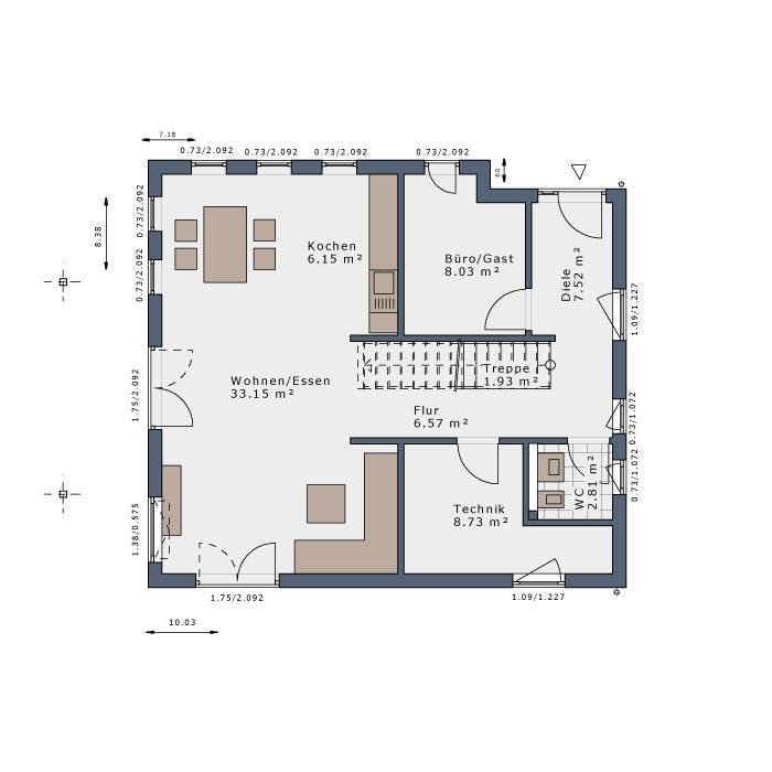 Einfamilienhaus zum Kauf provisionsfrei 613.323 € 5 Zimmer 140 m²<br/>Wohnfläche 341 m²<br/>Grundstück Bahlingen am Kaiserstuhl 79353