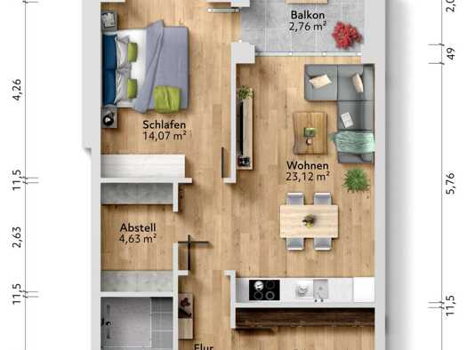 Wohnung zum Kauf - Erstbezug 275.000 € 3 Zimmer 64,3 m² Buer Gelsenkirchen-Nord 45894