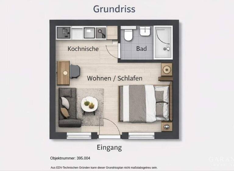 Studio zum Kauf - Erstbezug 190.000 € 1 Zimmer 29 m² Firnhaberau Augsburg 86169