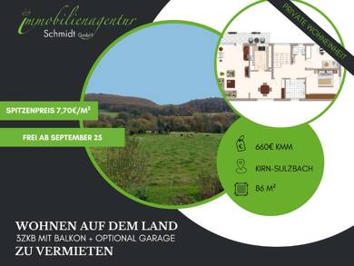 Wohnung zur Miete 660 € 3 Zimmer 86 m² Kirn 55606