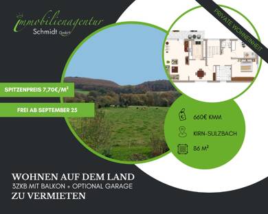 Wohnung zur Miete 660 € 3 Zimmer 86 m² Kirn 55606