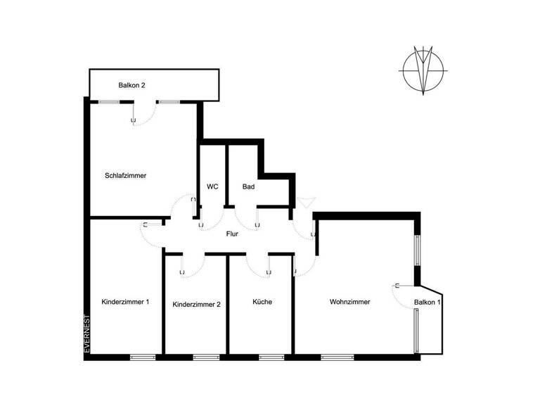 Wohnung zum Kauf 98.000 € 4,5 Zimmer 85,4 m² 4. Geschoss Hochfeld Duisburg 47053