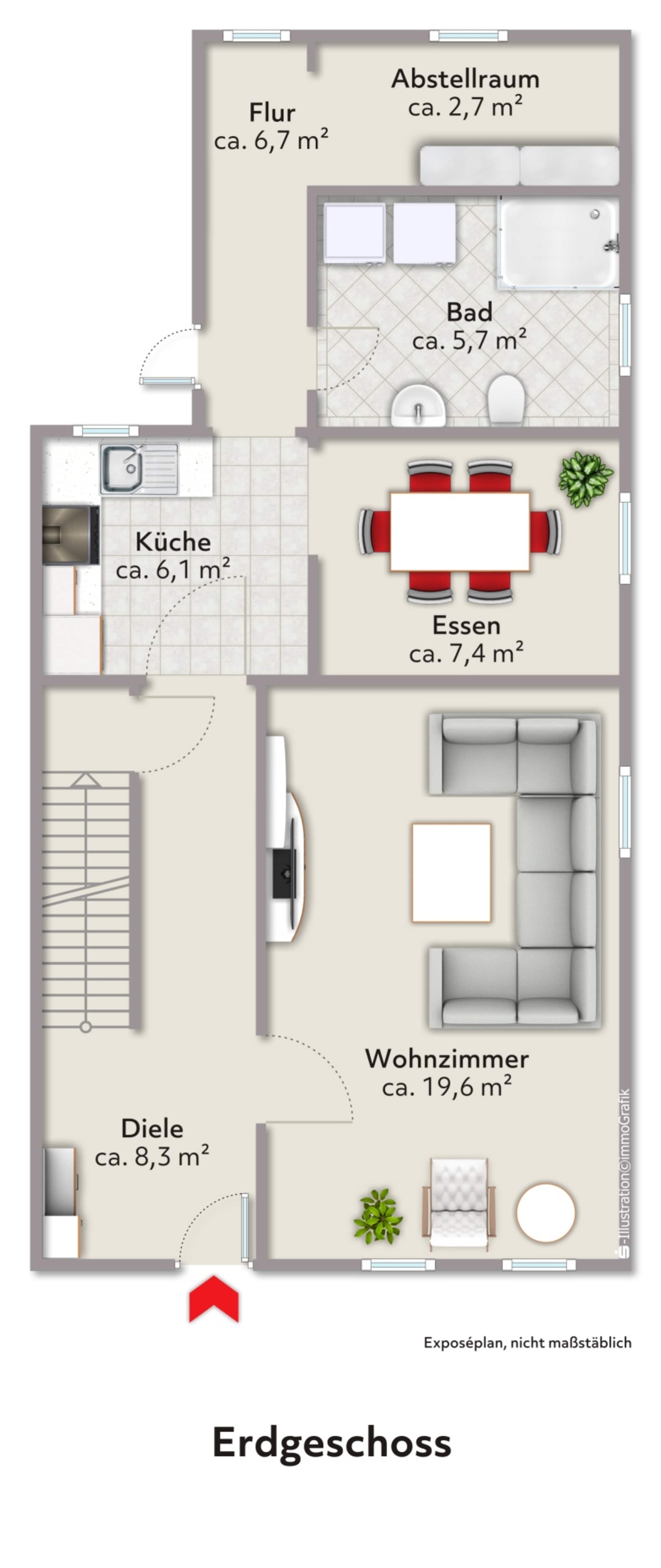 Doppelhaushälfte zum Kauf 120.000 € 3 Zimmer 80,9 m²<br/>Wohnfläche 263 m²<br/>Grundstück Schafkoven - Donneresch - Bezirk 6 Delmenhorst 27749